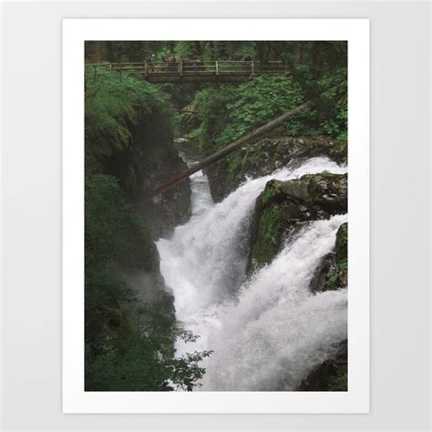 SOL DUC FALLS Art Print by Sara Miller | Society6