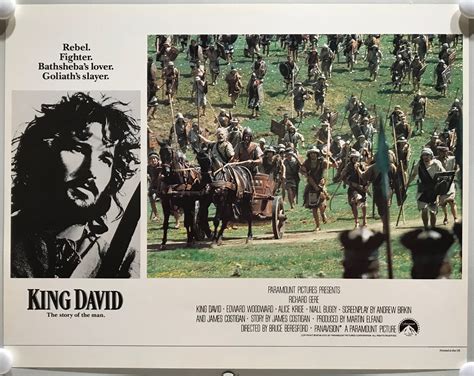 ORIGINAL LOBBY CARDS - KING DAVID - 1985 - set of 8 - Richard Gere ...