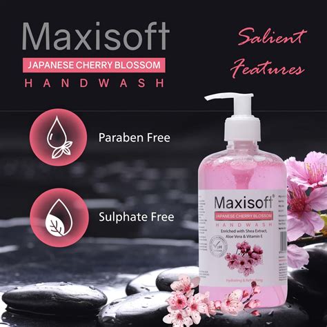 Buy MAXISOFT JAPANESE CHERRY BLOSSOM HAND WASH 500 ML | NEEM & TULSI ...