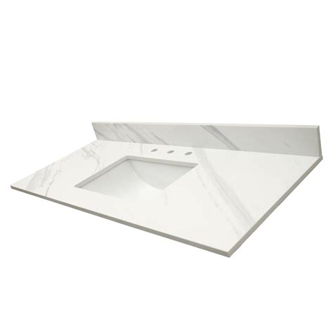 Ackland LustreLine 49 in. x 22 in. Integrated Single Sink Vanity Top ...