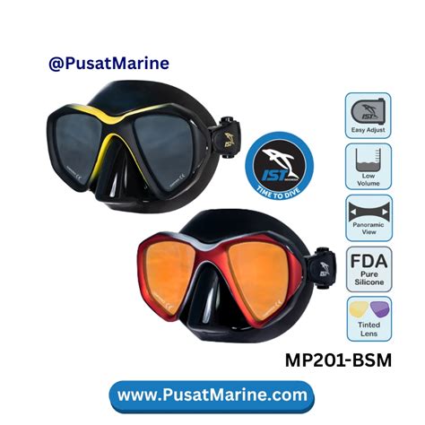 Mask Proteus Tinted Lens Kacamata Selam Scuba Diving - MP201 BSM IST ...