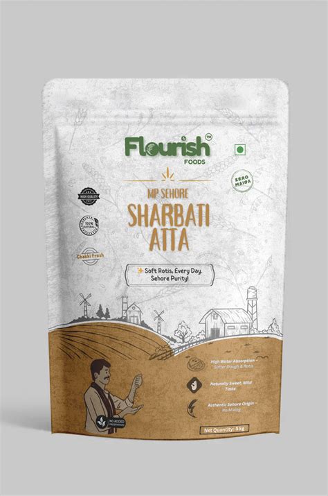 Sharbati Wheat Atta - 100% Premium MP Sehore Sharbati – Flourish Foods
