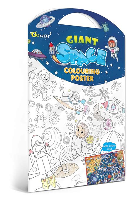 Buy GIANT SPACE COLOURING POSTER I best for school Poster Book Online ...