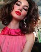 Image result for Blonde Woman with Bright Red Lipstick