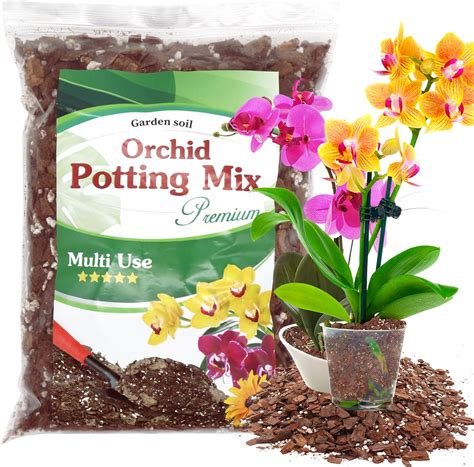 Amazon.com : Orchid Potting Mix,Premium Orchid Bark Potting Mixture of ...