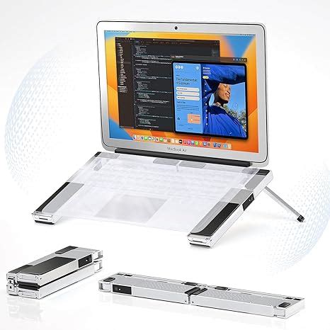 DUVOSS Bluetooth Speaker, Portable Laptop Stand with Wireless Speakers ...