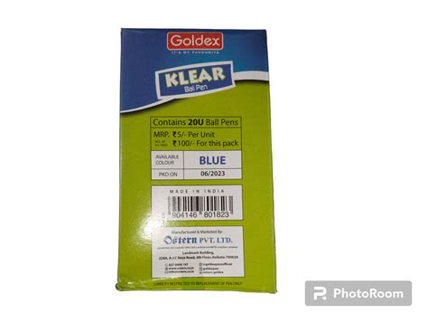 Goldex Klear Ball Pen 20 Piece