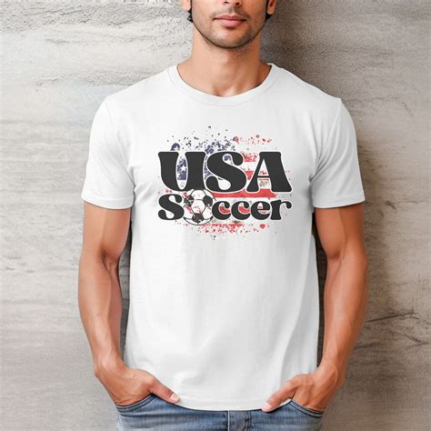 USA Soccer T-shirt for Men and Women, Americans World Cup Shirt, Gold ...