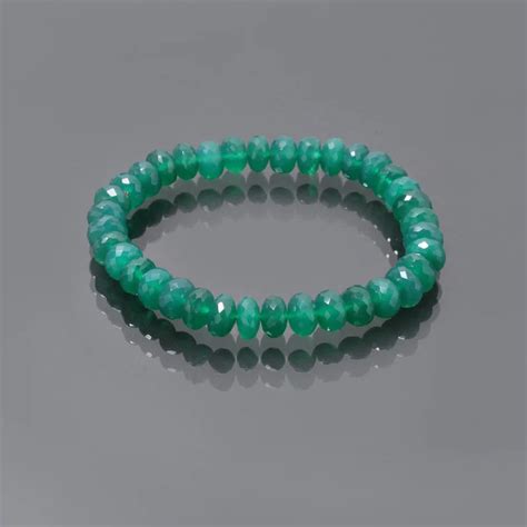 Green Onyx Beaded Bracelet - Empowering Jewelry for Balance & Strength ...