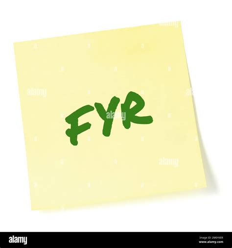 For your reference acronym FYR green marker written business initialism text, corporate scrutiny ...