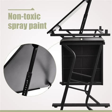 Buy MECOR Adjustable Drawing Desk Drafting Table Art Craft Station with ...