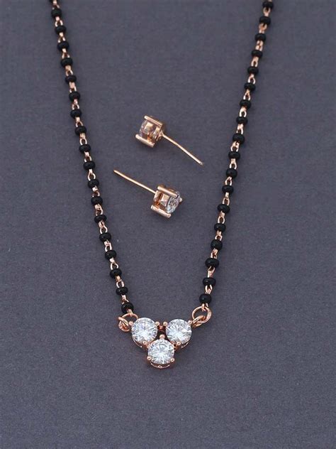Rose Gold Dorothy Mangalsutra Set – Bling Bag