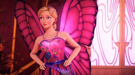 芭比之蝴蝶仙子和精灵公主：芭比好可爱，还有小翅膀，这多酷啊,动漫,欧美动漫,好看视频