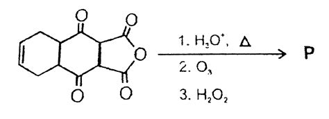 The total number of carboxylic acid groups in te product P is: