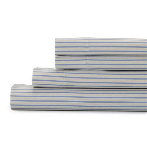 The Big One Croft & Barrow Extra Soft Sheet Set - Blue Stripe (2 ct ...