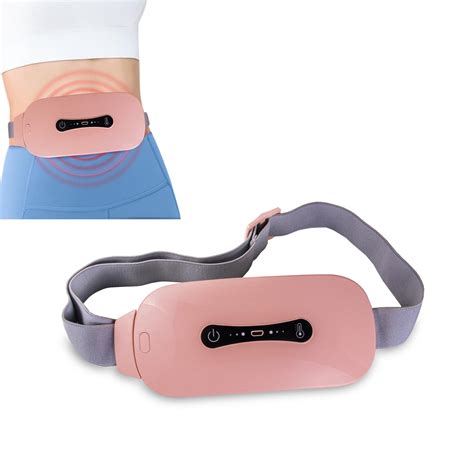 KASEAMBA Pink Portable Cordless Heating Pad for Menstrual Cramps Relief ...