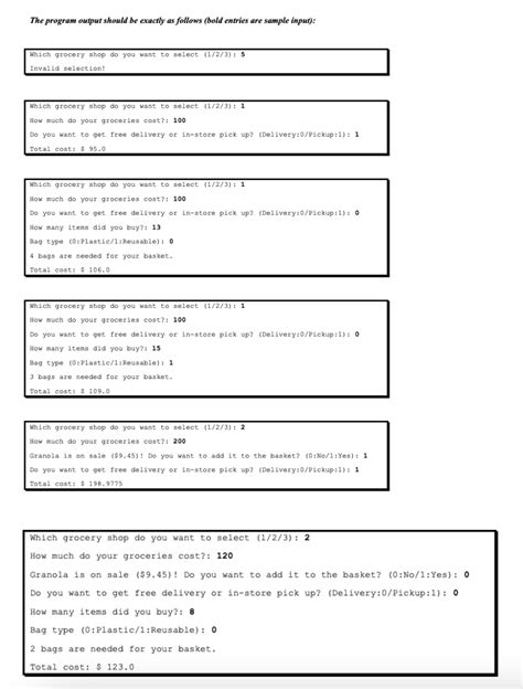 Image result for Write a Bill for Grocery Bill in Python Using If Else Statement
