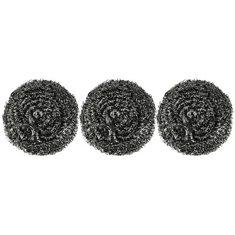 Buy Royalford Royalbright Pack of 3 Heavy Duty Stainless Steel Scourer ...