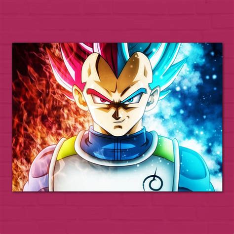 Vegeta Super Saiyan God Poster – Frame Kro