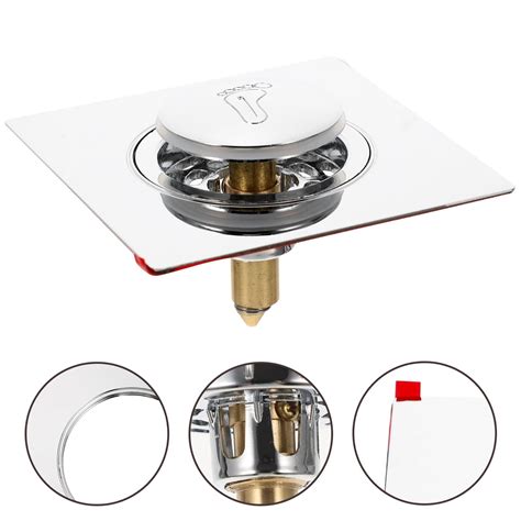 WorkHarbor Clearance! Shower Drain Square High Glossy Thick Odor ...