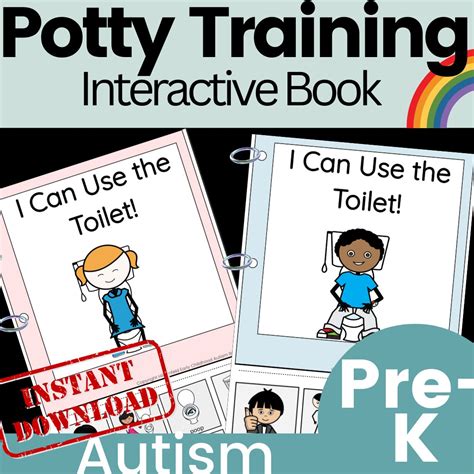 Potty Training Interactive Book - Adapted Book for Toilet Training - Etsy
