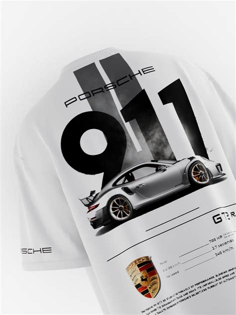 PORSCHE 911 GT2 RS DROP SHOULDER OVERSIZED T-SHIRT FOR MEN AND WOMEN ...