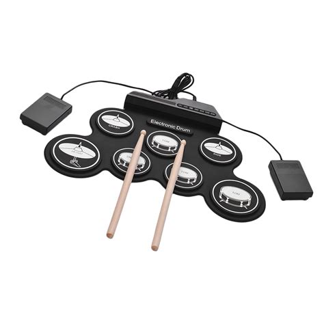Ammoon Compact Size USB Roll-Up Silicon Drum Set India | Ubuy