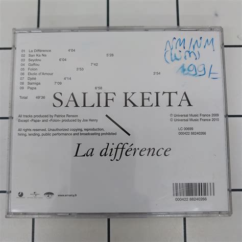 Buy Salif Keita - La Différence | Musiccircle – MusicCircle
