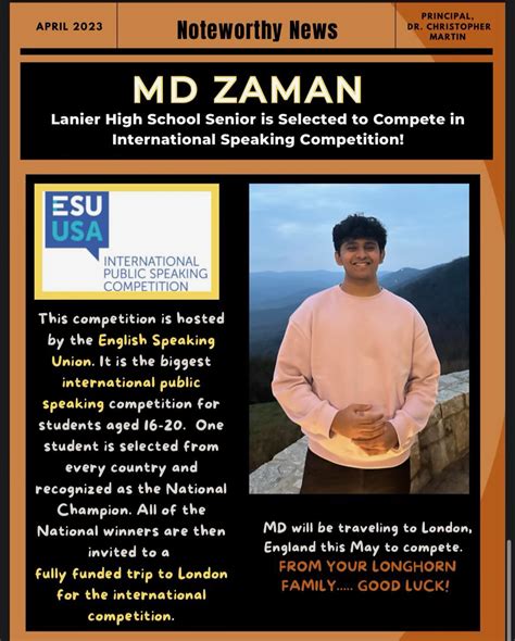 International Public Speaking Competition - ESU