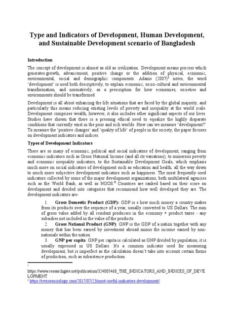 Types of Development Indicators 的图像结果