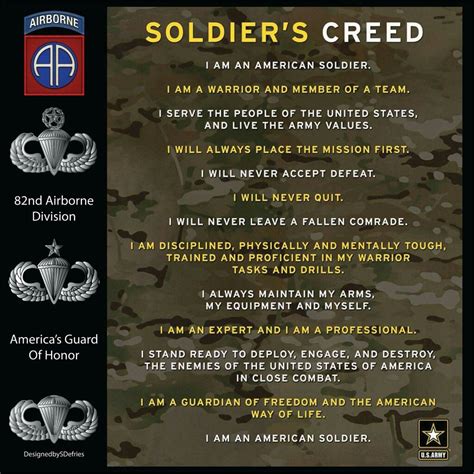 What Is A Soldier S Creed at Carmen Holbrook blog