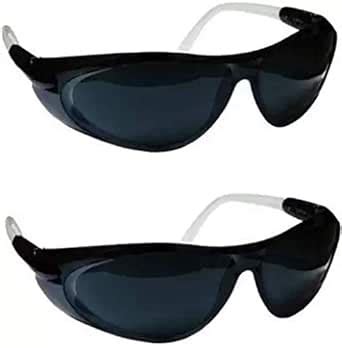 Koisa safety goggle black 99% uv Protected (2pcs pkd) industrial safety ...