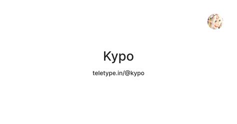 Kypo — Teletype