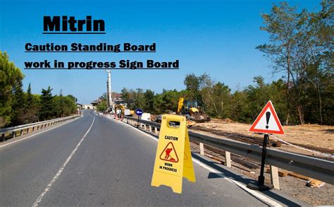Mitrin Plastic Caution Standing Board Plastic Sign Board ABS-Plastic ...