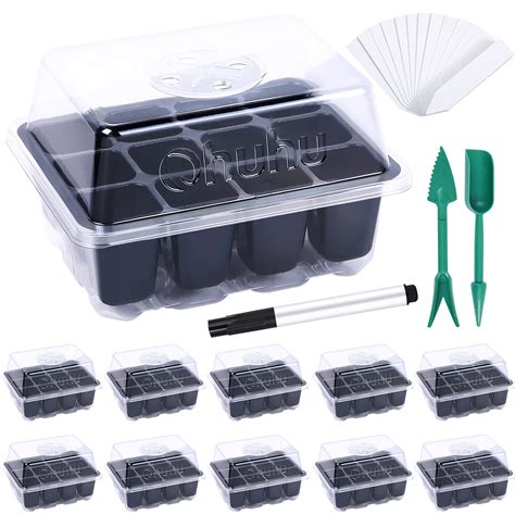 Buy Ohuhu 10-Pack Seedling Trays Kit Starter Trays, 120 Cells s ...
