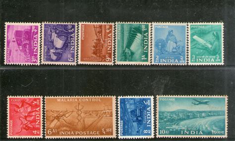 India 1955 2nd Definitive Series Five Year Plan Phila - D20-37 MNH # 5 ...