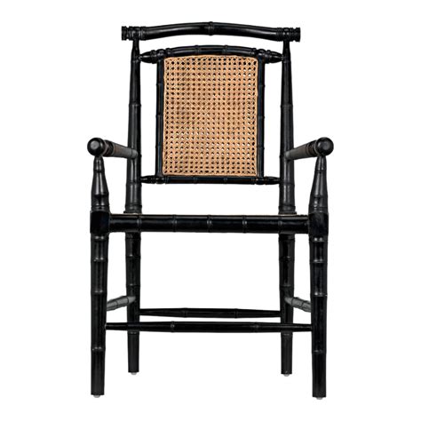 Mahir Solid Teak Wood & Rattan Arm Chair – Nismaaya Decor