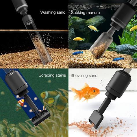 Buy AKKEE Electric Aquarium Gravel Cleaner Vacuum, Fish Tank Cleaner 6 ...