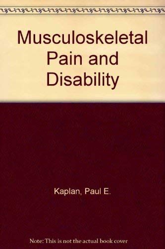 Buy Musculoskeletal Pain and Disability Book Online at Low Prices in ...