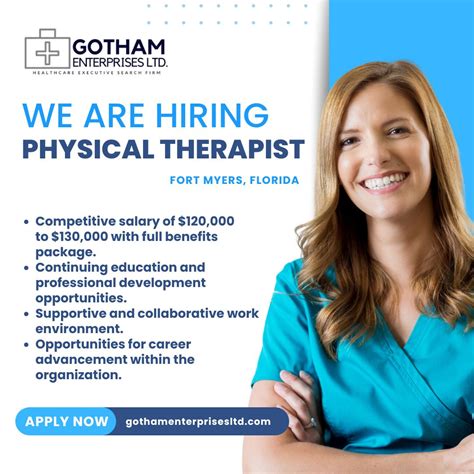 Gotham Enterprises Ltd on LinkedIn: #physicaltherapist #joinourteam #fortmyersfl #healthcarejobs…