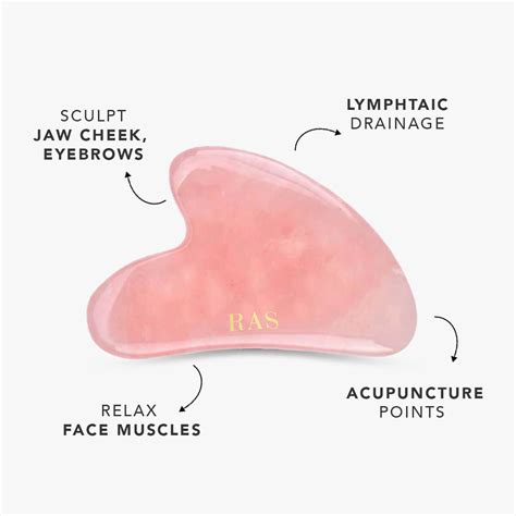 Rose Quartz Gua Sha Ancient Wellness & Beautification Tool For ...