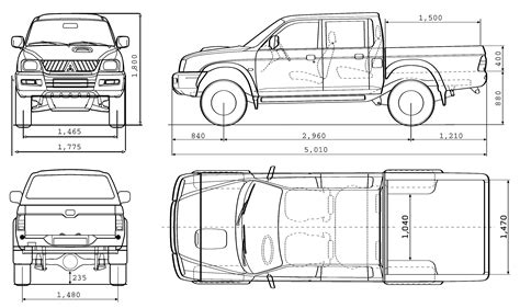 dimensions of a full size pickup truck