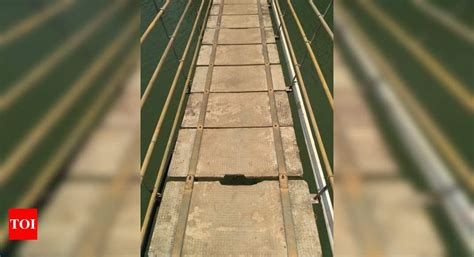 bengre hanging bridge in serious damage condition - Times of India