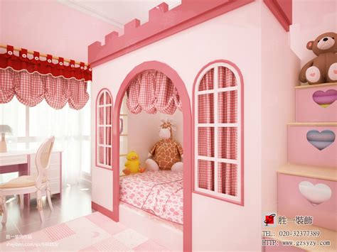 儿童粉色房间装修图片 – 设计本装修效果图