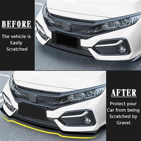 Buy ARCHAIC Front Spoiler for Honda Civic 2016-2022, Bumper Lip Chin ...