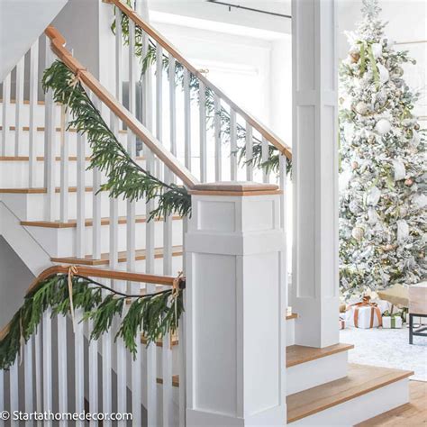 Decorate A Staircase Banister For Christmas | Shelly Lighting