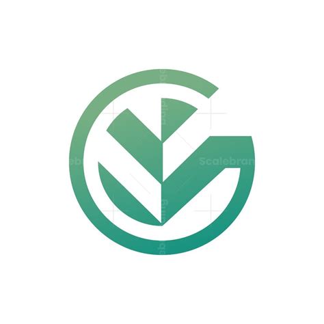 Letter G Plant Logo | Lettering, Music notes art, Plant logos