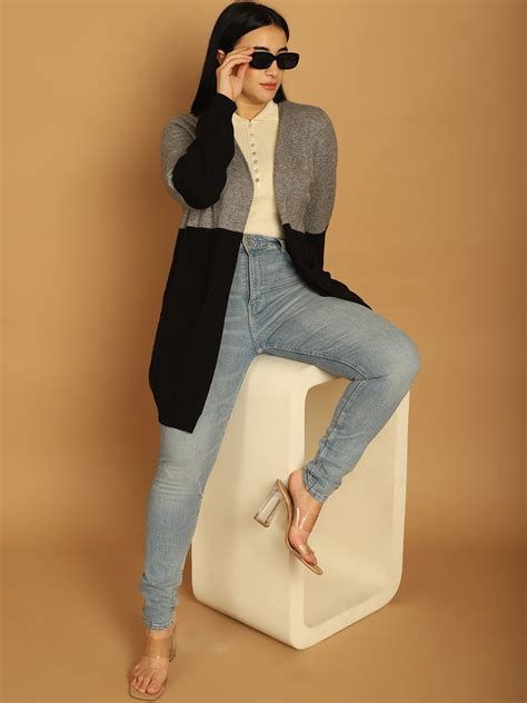 Acrylic Black and Grey Shrug – NoBarr