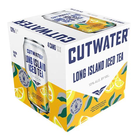 Cutwater Spirits Long Island Iced Tea, 4 Pack 12 Fl Oz Cans (12 fl oz ...