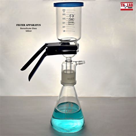 Vacuum Filtration Apparatus Kit Borosilicate 3.3 Glass 500ml